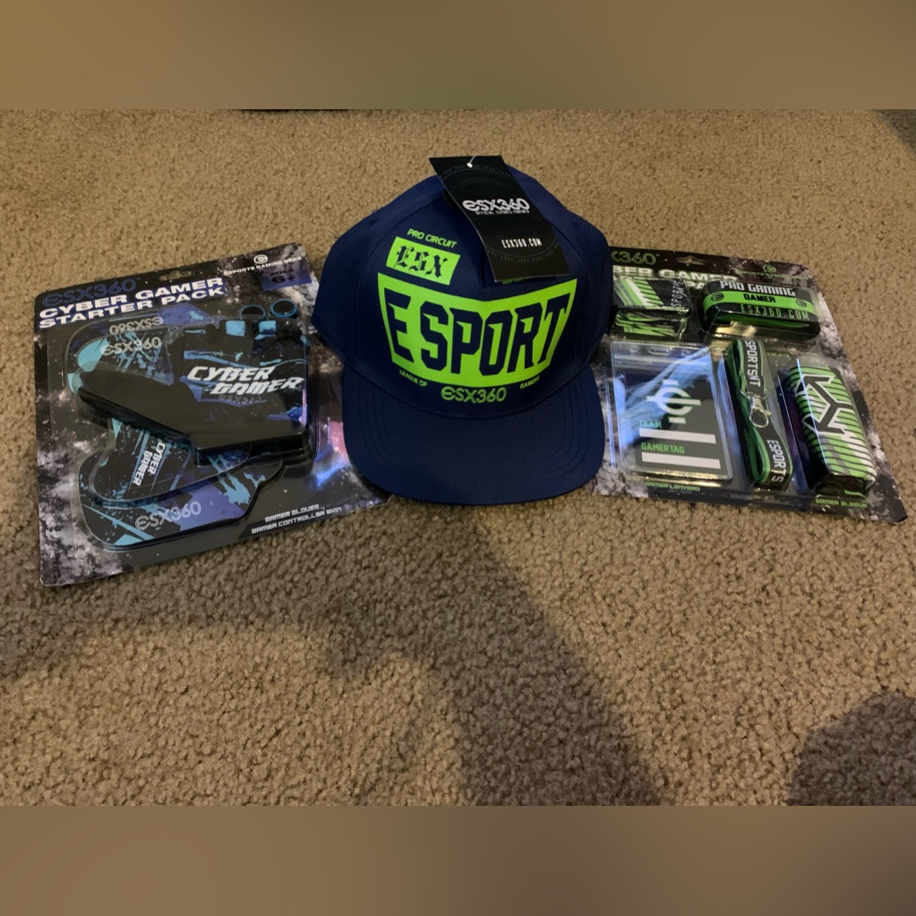 Xbox 360 Blue And Green Cap 2 Different Xbox 360 Cyber Gamer Pack